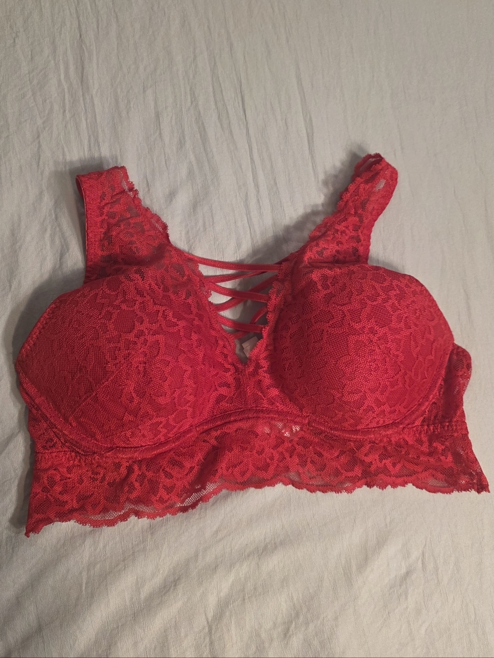 Victoria's Secret Scarlet Lace Bra